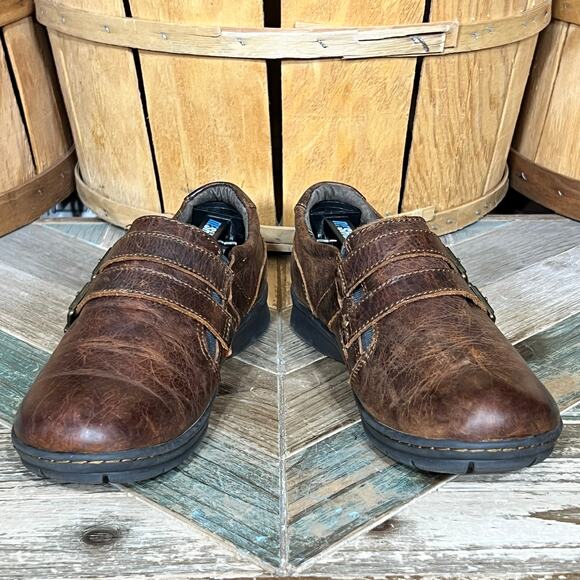 BOC Ocala Monk Strap Brown Leather Double Buckle Slip-On Loafers Womens Size 6.5 - Picture 7 of 12